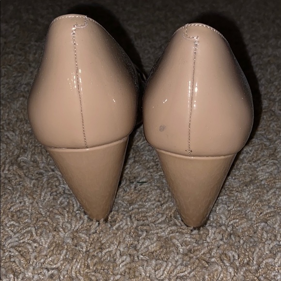 Cole Haan Nude Patent Wedge Heels - Picture 3 of 5